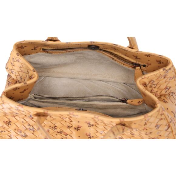 BOTTEGA VENETA Intrecciato Tote Bag 212735 Yellow Flowers - Picture 5 of 8